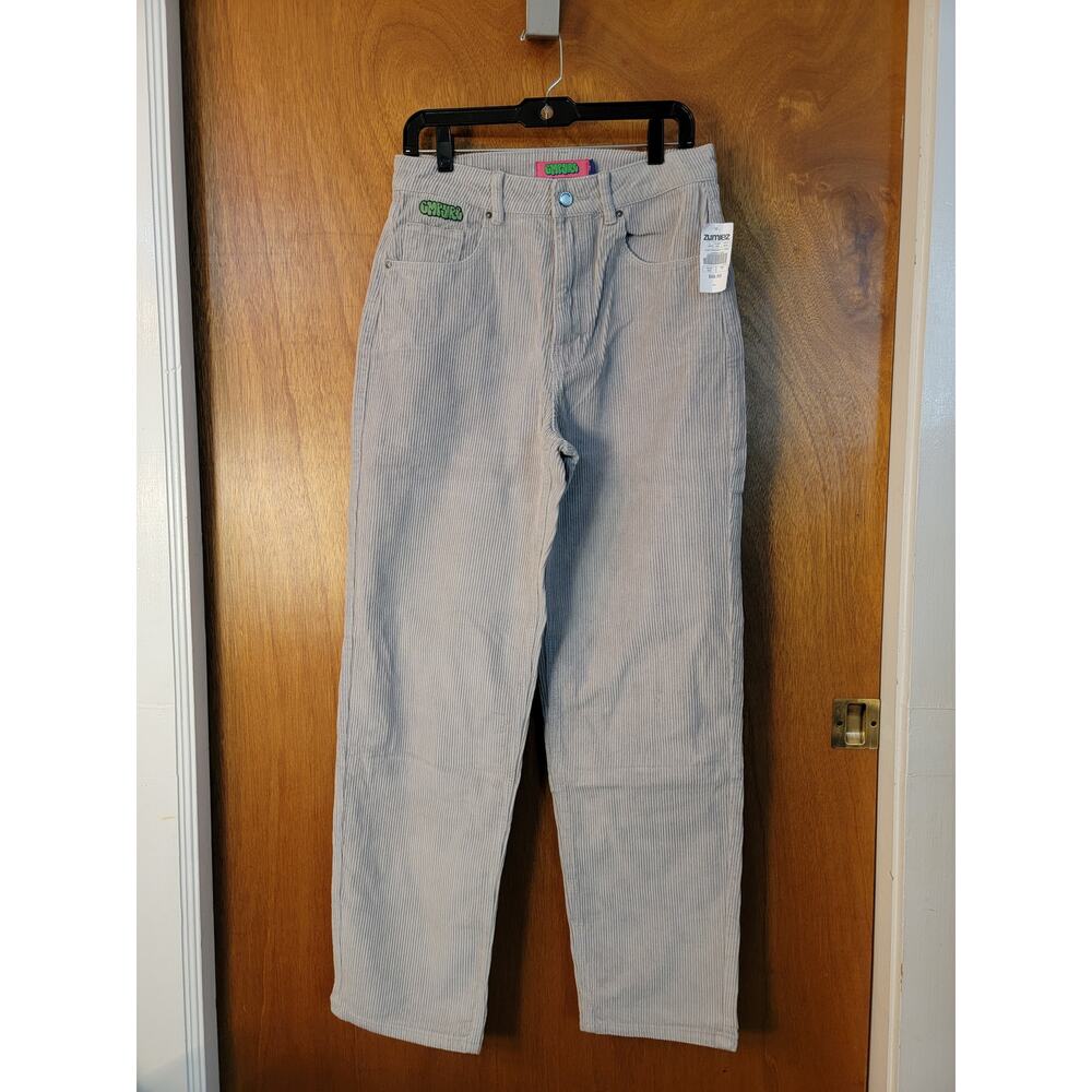 NWT - Zumiez Empyre Tori Light Corduroy Loose Fit Skate Pants - Gray - Sz: 7
